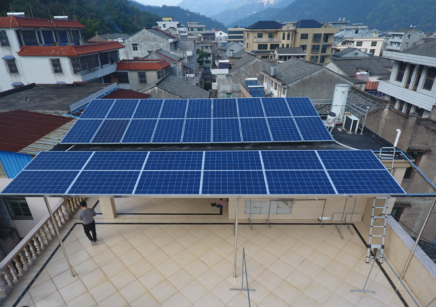 溫州永嘉縣8kW家庭光伏系統 